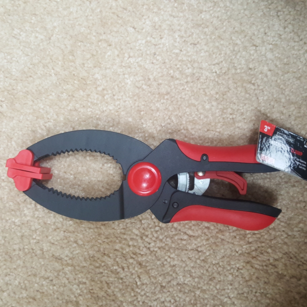 Toolshop 3" Ratching Clamp New wide jaw quick release hand clamp new soft grip